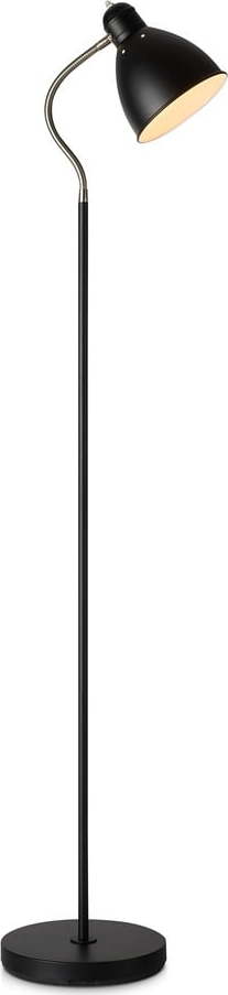 Černá stojací lampa Markslöjd Nitta, výška 1,45 m
