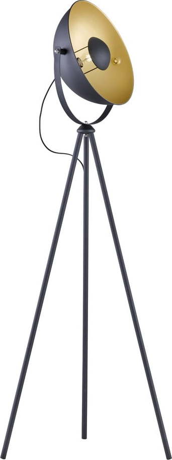 Tmavě šedá kovová stojací lampa Reality Chewy, výška 160 cm