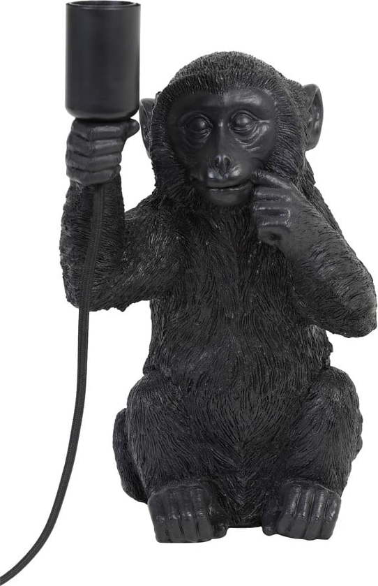 Černá stolní lampa (výška 34 cm) Monkey – Light & Living