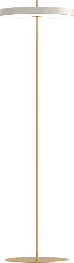 Bílá LED stmívatelná stojací lampa s kovovým stínidlem (výška 151 cm) Asteria Floor – UMAGE