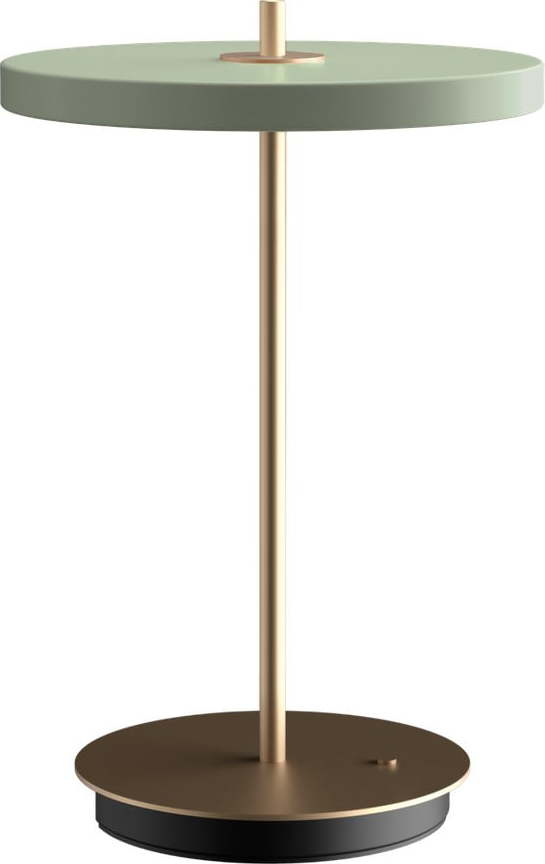 Světle zelená LED stmívatelná stolní lampa s kovovým stínidlem (výška 31 cm) Asteria Move – UMAGE