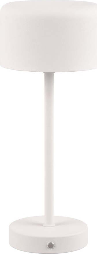 Bílá LED stmívatelná stolní lampa (výška 30 cm) Jeff – Reality