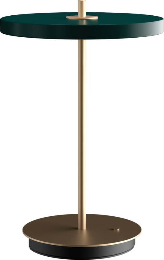 Zelená LED stmívatelná stolní lampa s kovovým stínidlem (výška 31 cm) Asteria Move – UMAGE
