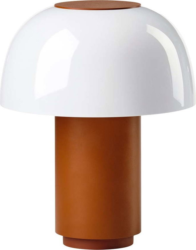 Oranžová hliníková LED stmívatelná stolní lampa (výška 22 cm) Harvest – Zone