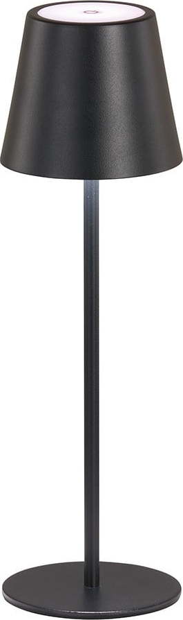 Černá LED stolní lampa s kovovým stínidlem (výška 36,5 cm) Viletto – Fischer & Honsel