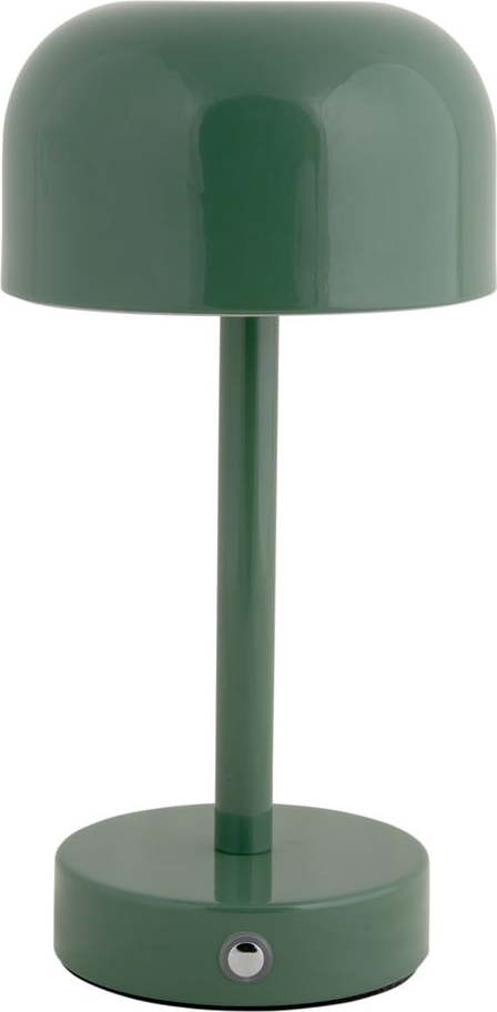 Zelená LED stolní lampa s kovovým stínidlem (výška 24,5 cm) James – Leitmotiv