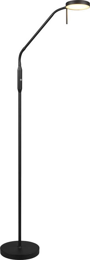 Černá LED stojací lampa (výška 160 cm) Moreno – Reality