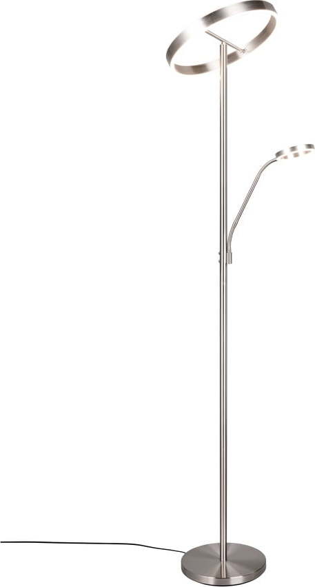 LED stojací lampa ve stříbrné barvě (výška 180 cm) Willis – Trio