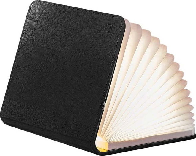 Černá světelná dekorace na USB Booklight – Gingko