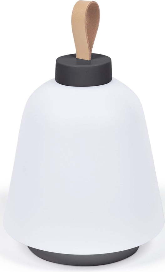 Bílá plastová LED stmívatelná stolní lampa (výška 24 cm) Udiya – Kave Home