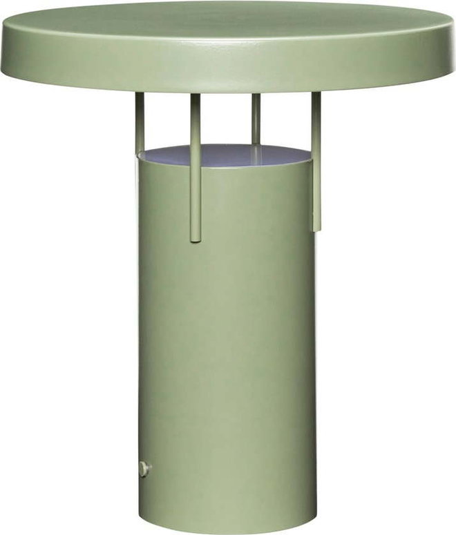 Zelená LED stmívatelná stolní lampa s kovovým stínidlem (výška 28 cm) BringMe – Hübsch