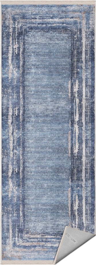 Modrý koberec běhoun 80x200 cm – Mila Home
