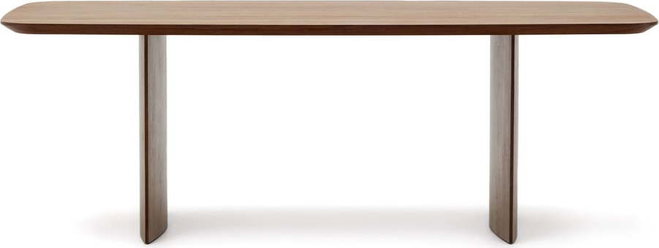 Hnědý jídelní stůl v dekoru ořechu 100x240 cm Litto – Kave Home
