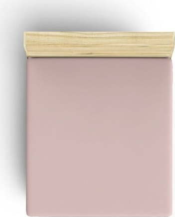 Růžové napínací bavlněné prostěradlo 140x200 cm – Mijolnir