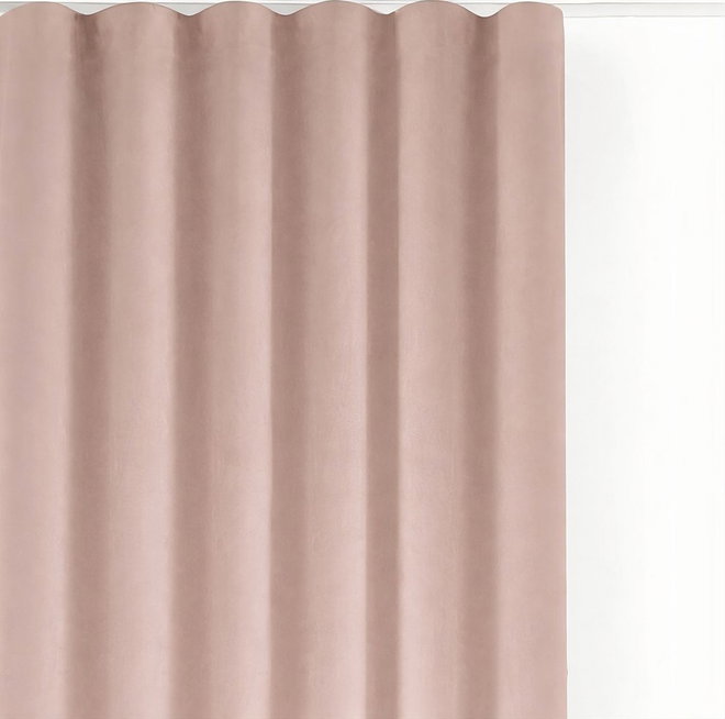 Světle růžový sametový dimout závěs 200x300 cm Velto – Filumi