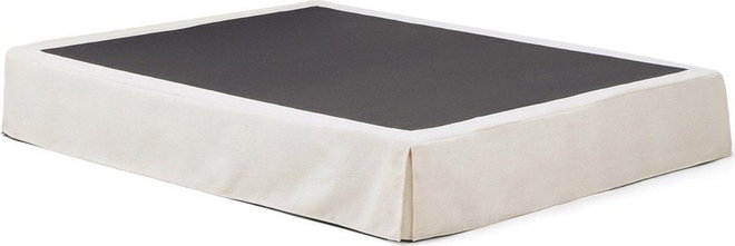 Bílá čalouněná dvoulůžková postel bez čela 160x200 cm Jaira – Kave Home