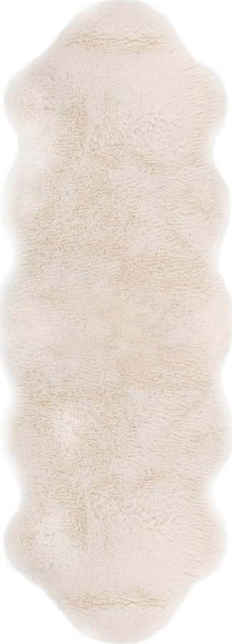 Bílá umělá kožešina Tiseco Home Studio Lambskin, 60 x 180 cm