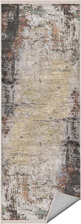 Hnědo-béžový koberec běhoun 80x200 cm – Mila Home