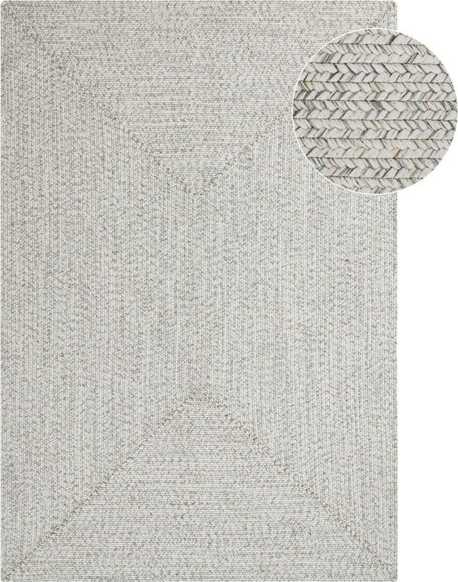 Bílý/béžový venkovní koberec 170x120 cm - NORTHRUGS