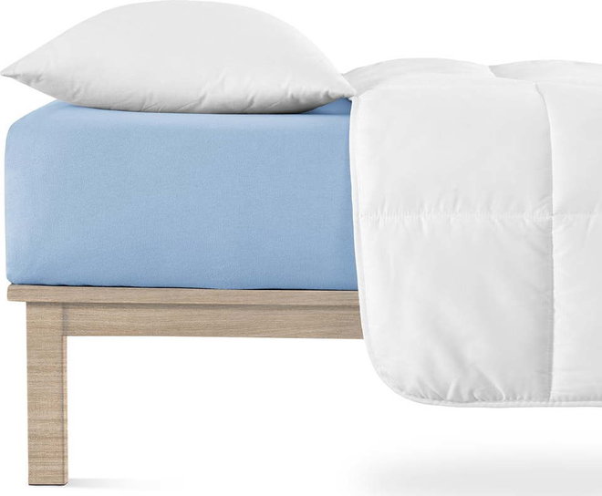 Modré napínací prostěradlo jersey 200x220 cm Boxspring – Andrea Simone