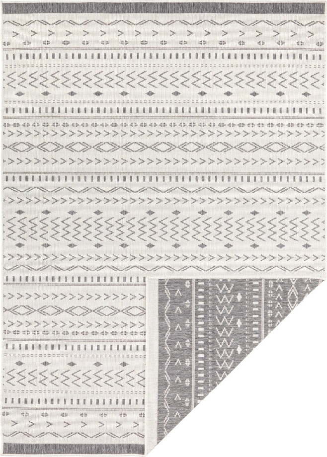 Šedo-krémový venkovní koberec NORTHRUGS Kuba, 150 x 80 cm