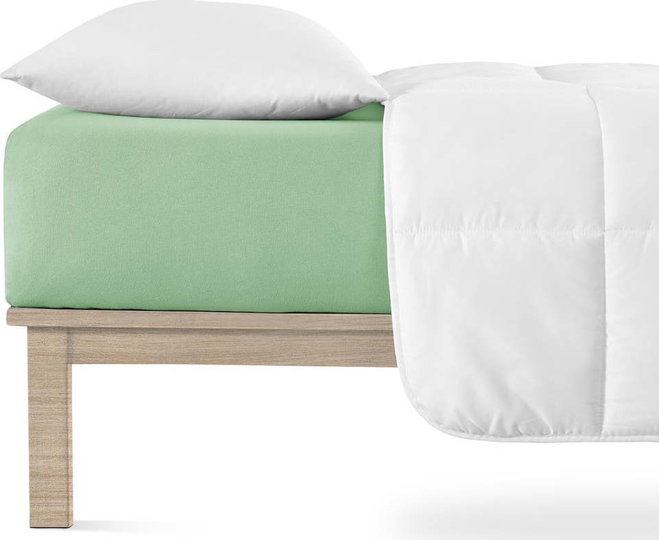 Zelené napínací prostěradlo jersey 140x200 cm Boxspring – Andrea Simone