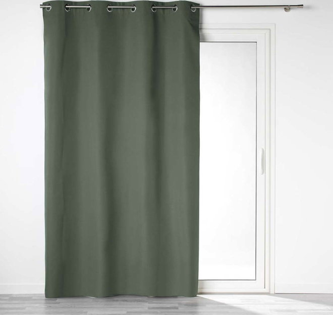 Khaki zatemňovací závěs z mikrovlákna 140x260 cm Obscure – douceur d'intérieur