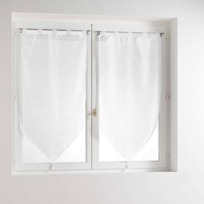 Bílé voálové záclony v sadě 2 ks 45x90 cm Lissea – douceur d'intérieur