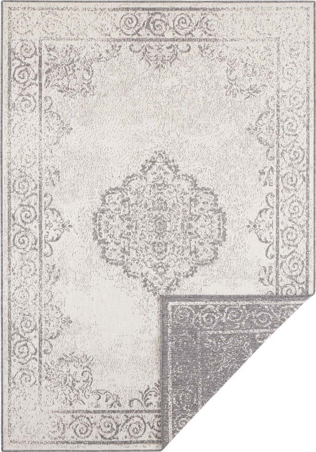 Šedo-krémový venkovní koberec NORTHRUGS Cebu, 160 x 230 cm