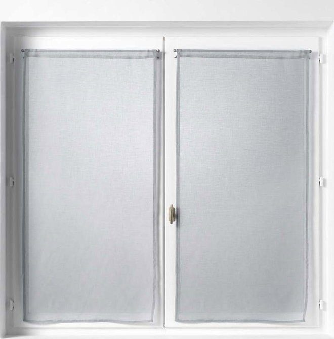 Šedé voálové záclony v sadě 2 ks 60x90 cm Sandra – douceur d'intérieur