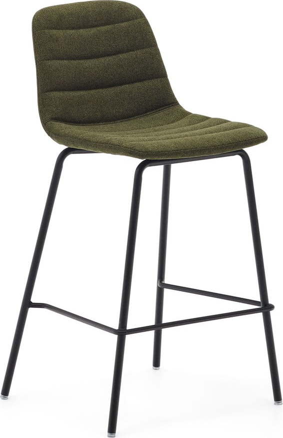 Tmavě zelené barové židle v sadě 2 ks 92,5 cm Zunilda – Kave Home