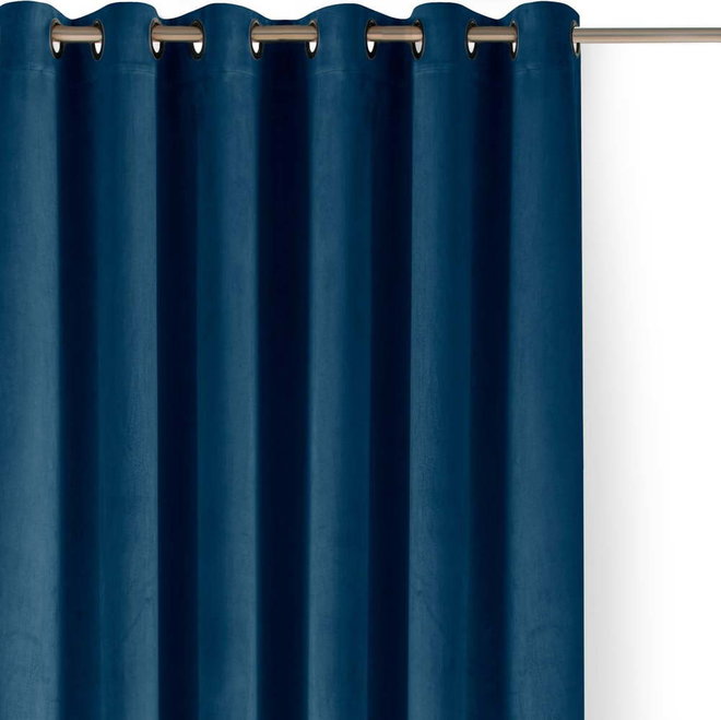 Modrý sametový dimout závěs 140x250 cm Velto – Filumi