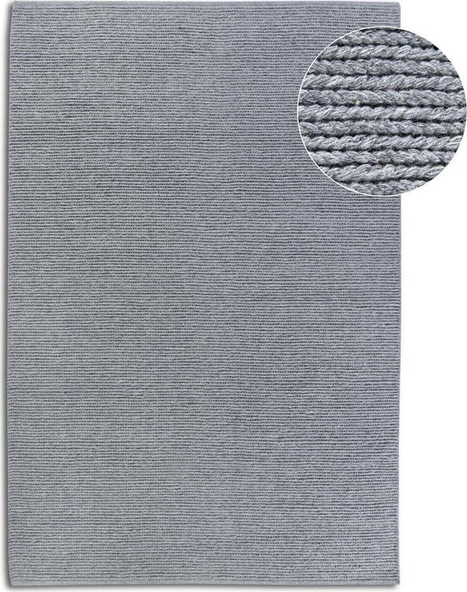 Šedý ručně tkaný vlněný koberec 60x90 cm Francois – Villeroy&Boch