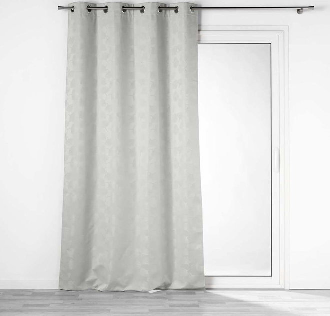 Světle šedý zatemňovací závěs z žakáru 140x260 cm Lunella – douceur d'intérieur