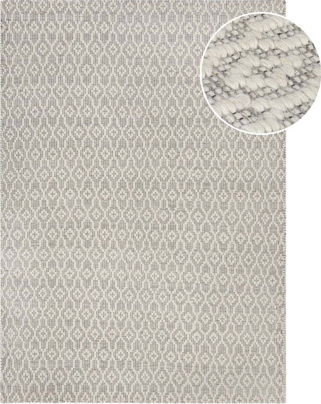 Šedo-béžový vlněný koberec Flair Rugs Dream, 120 x 170 cm