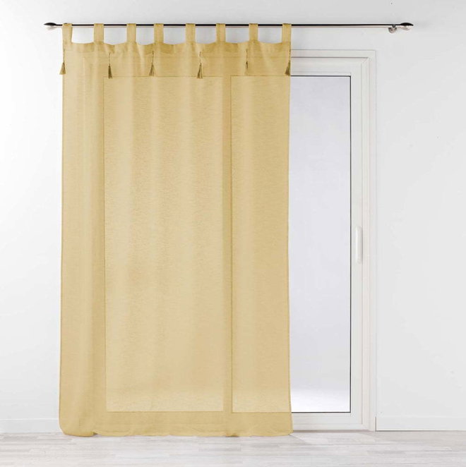 Žlutá záclona 140x240 cm Dalila – douceur d'intérieur