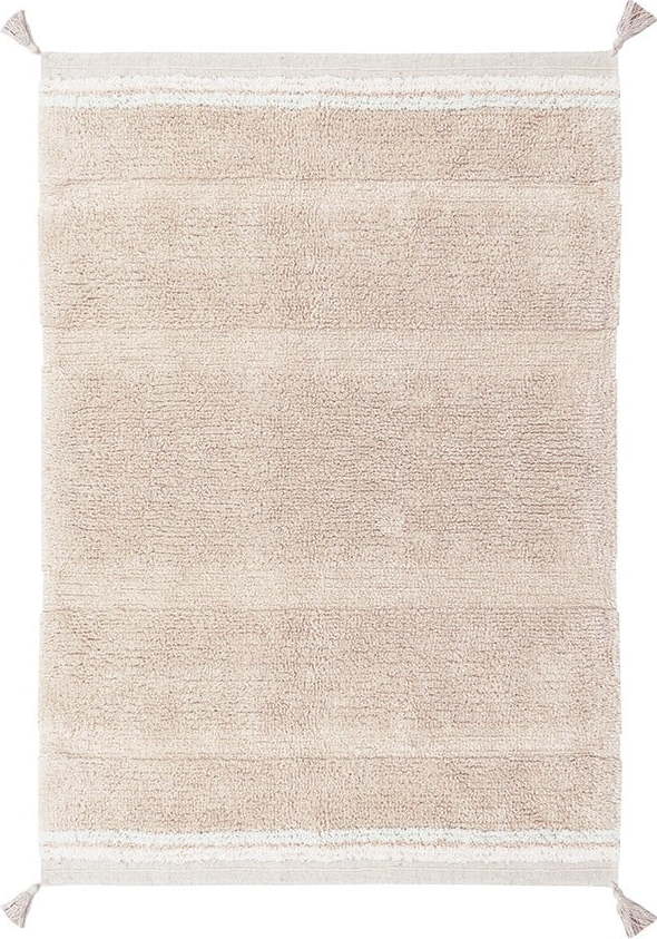 Světle růžový pratelný ručně tkaný bavlněný koberec 90x130 cm Bloom Rose – Lorena Canals