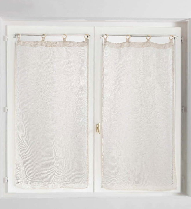 Béžové záclony v sadě 2 ks 60x120 cm Minalisa – douceur d'intérieur
