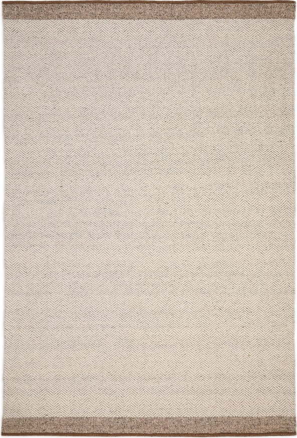 Béžový oboustranný ručně tkaný vlněný koberec 200x300 cm Nifelia – Kave Home