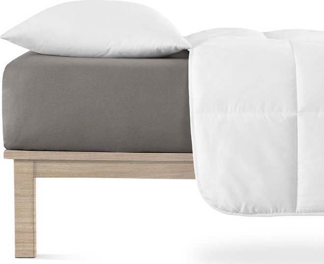 Tmavě šedé napínací prostěradlo jersey 120x200 cm Boxspring – Andrea Simone