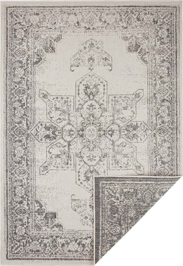 Šedo-krémový venkovní koberec NORTHRUGS Borbon, 120 x 170 cm