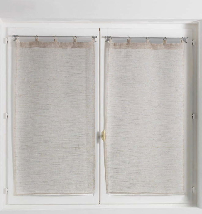 Béžové voálové záclony v sadě 2 ks 60x90 cm Milza – douceur d'intérieur