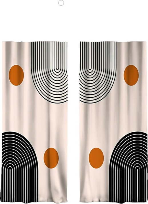 Béžové závěsy v sadě 2 ks 140x260 cm – Mila Home