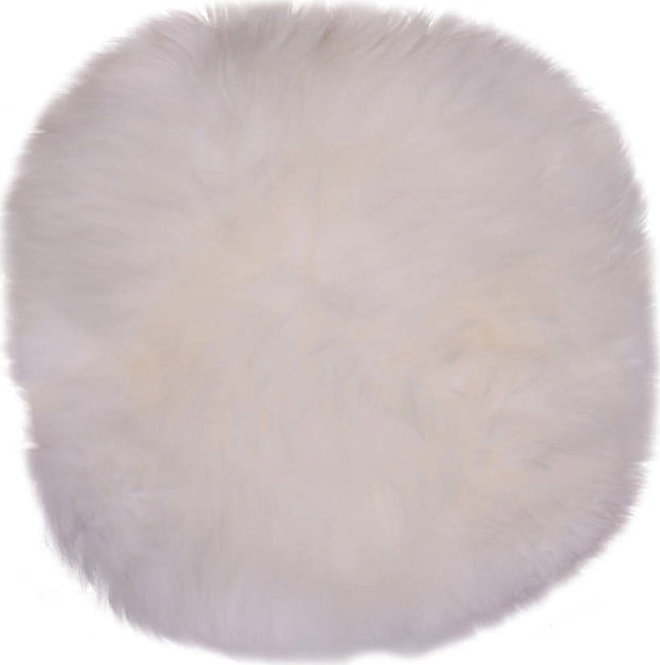 Bílá ovčí kožešina House Nordic Circle, ⌀ 35 cm