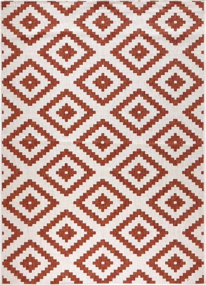 Hnědo-krémový venkovní koberec NORTHRUGS Malta, 80 x 150 cm