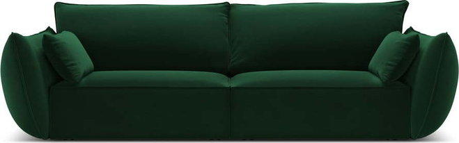 Tmavě zelená sametová pohovka 208 cm Vanda – Mazzini Sofas