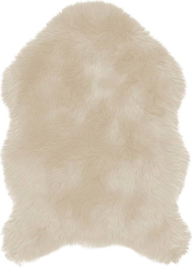 Béžová umělá kožešina Tiseco Home Studio Sheepskin, 60 x 90 cm