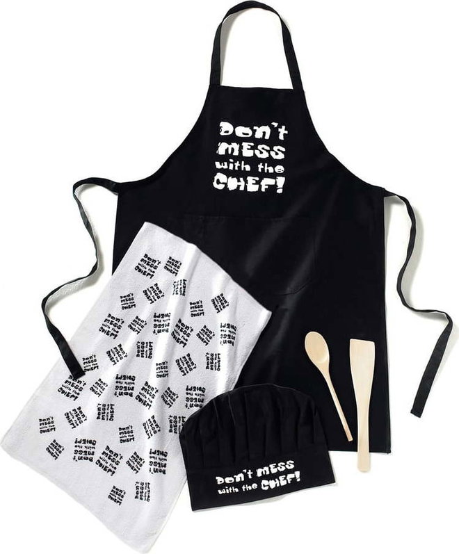 5dílný set pro kuchaře Cooksmart ® Don't Mess With The Chef