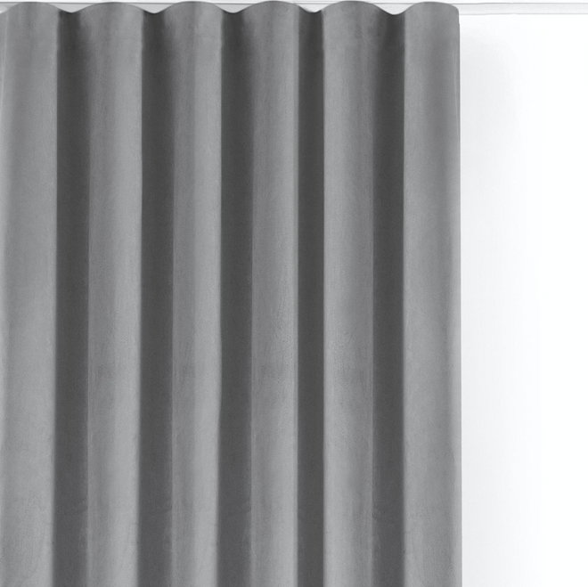 Šedý sametový dimout závěs 400x225 cm Velto – Filumi