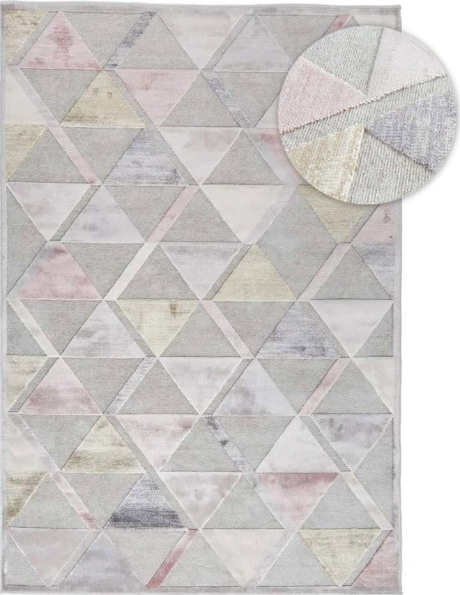 Šedý koberec Universal Margot Triangle, 60 x 110 cm